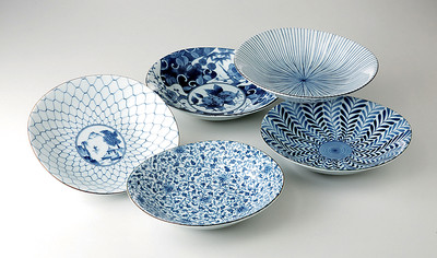 Japanischer Teller TAYOZARA 5er Set in Geschenkbox hergestellt in Japan groß