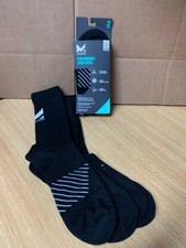 Mission Performance Men's Crew Socks 2-Pack Black L