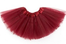 Burgundy / Maroon Infant Baby Tutu 6 inches long Fits newborn to 18 months