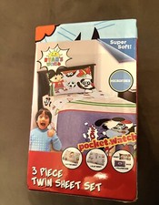 Ryan  s World 3 Piece Twin Bed Sheet Set For Kids New in box