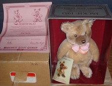 Steiff Jackie 1953 Replica Bear w/Box, Tag, COA 0190/25 -- 10"