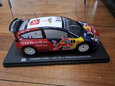 Modèle Réduit Citroën C4 WRC Loeb/Elena 2008 - Hachette 1/24 - Dans Son Blister