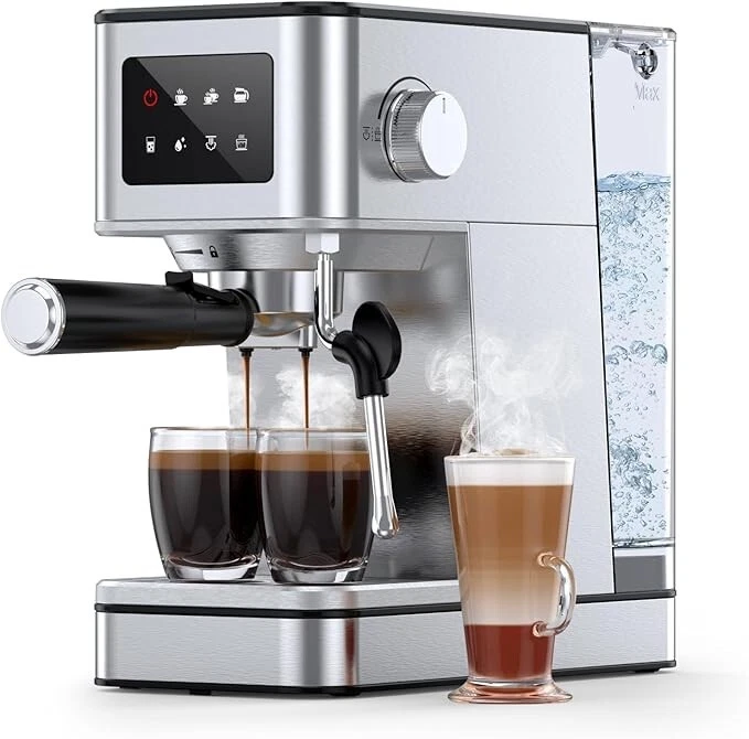 Máquina de café expreso, cafetera expreso profesional de 20 bares, vaporizador.