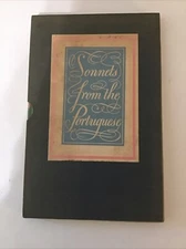 SONNETS FROM THE PORTUGUESE by Elizabeth Browning Hardcover with Slip Cover
