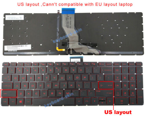 New for HP Star Wars 15-AN 15-ANxx 15-an097nr 15-an044nr US keyboard backlit - Afbeelding 1 van 7