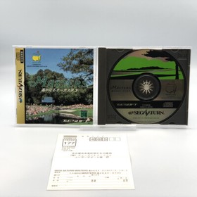 Masters Harukanaru Augusta 3 + Reg card Sega Saturn SS Japan NTSC-J