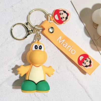 Golden Yoshi Super Mario Nintendo Themed 3D Keychain/Bag Charm/Backpack Clip