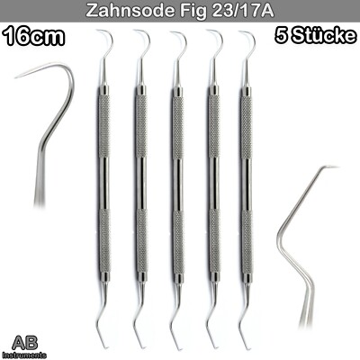 Zahnsonde Fig 23/17A Sonde Mundhygiene Zahnreinigung Zahn Kratzer Zahnreiniger