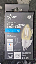 GE Cync 60W EQ Soft White Dimmable Smart LED Light Bulb 2 Pack