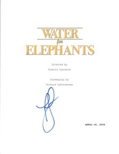 Director Francis Lawrence Signed Autograph WATER FOR ELEPHANTS Movie Script COA 
