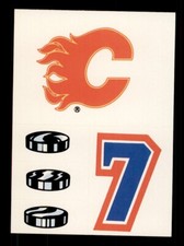 1986-87 TOPPS HOCKEY HELMET STICKERS #18 CALGARY FLAMES