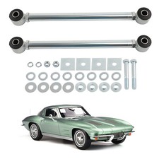 Adjustable Pair Rear Strut Rods Kit w/ Bushings for Chevrolet Corvette 1963-1979