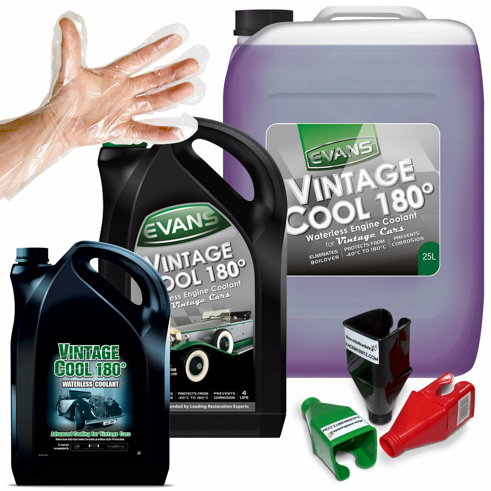 Evans Vintage Cool 180 Waterless Engine Coolant Antifreeze for Classic