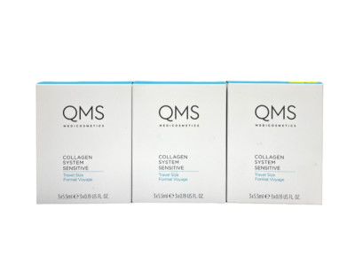 QMS Collagen System Sensitive Travel Size(3x5.5ml/0.19fl)LOT OF 3!NEW!