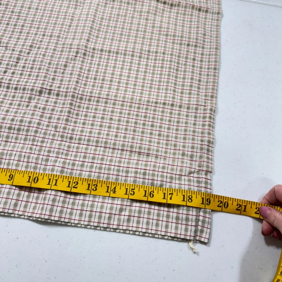 Fieldcrest Funda de Almohada Estándar Marrón Rojo Cuadros Mezcla Algodón Tradicional Foto 3 de 4