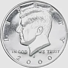 2000 S Proof SILVER Kennedy Half Dollar Coin from Silver Set #892