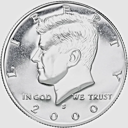2000 S Proof SILVER Kennedy Half Dollar Coin 50 Cent JFK from US Mint Proof Set