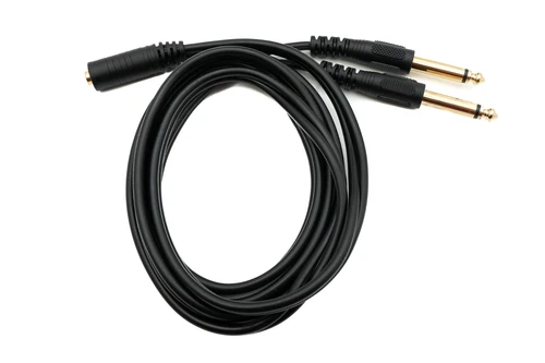 Audio Y Kabel 150 cm Stereo AUX Klinke 6,35mm Stecker & Stecker zu 3,5 mm Buchse