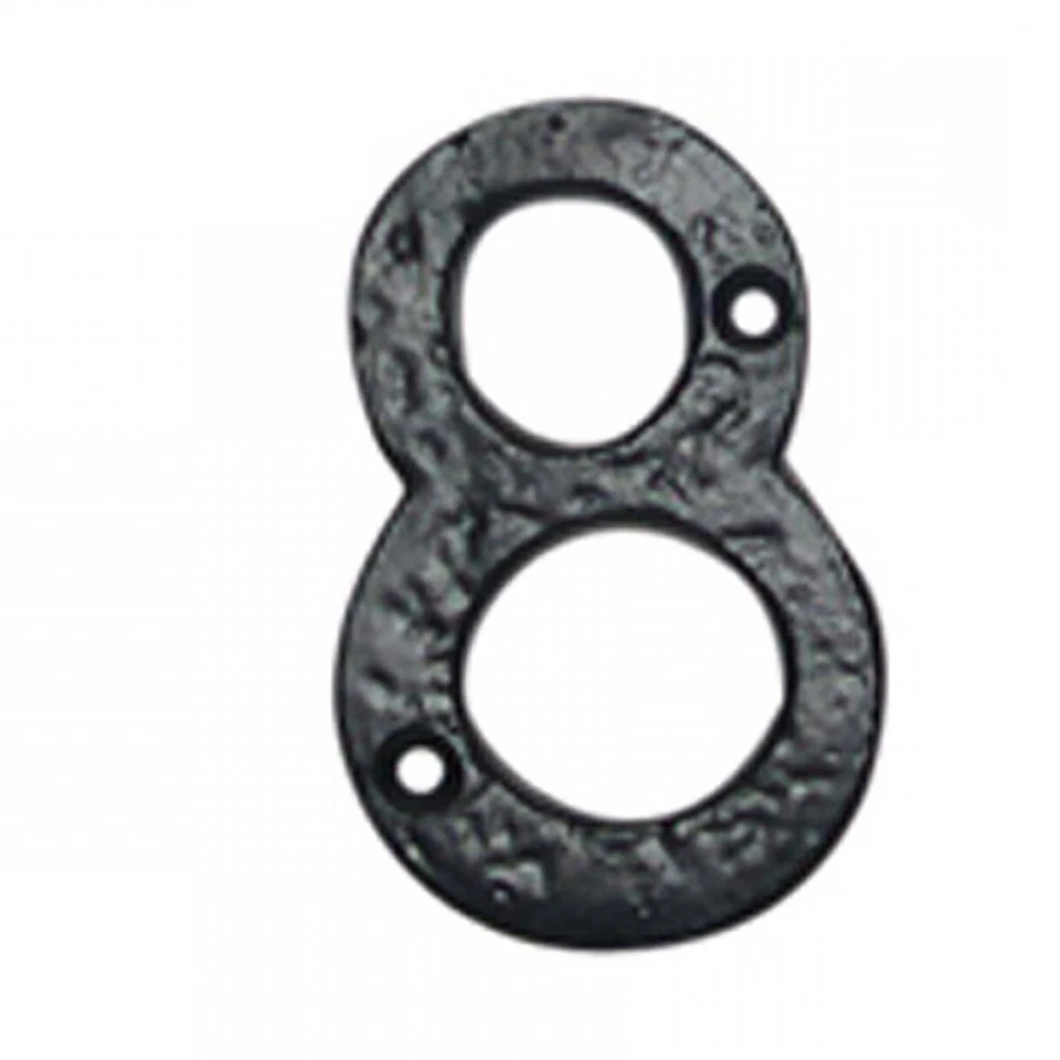Number "8" House Number Black Wrought Iron 4"H | Renovator's Supply - Image 2 of 4