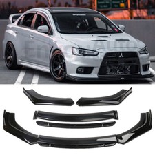 For Mitsubishi Lancer Universal Front Bumper Lip Spoiler Body Kit Glossy Black For Mitsubishi Lancer Universal Front Bumper Lip Spoiler Body Kit Glossy Black