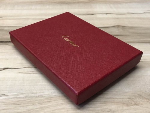 AUTENTICO Cartier Rosso Confezione Regalo Vuota Gioielli Presentazione Storage Box - Foto 4 di 9
