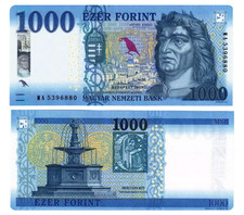 Hungary 1000 Forint 2025 P 203 New UNC Banknote