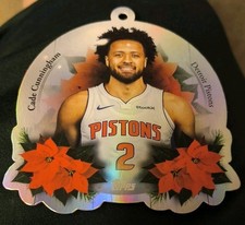 2025 Topps NBA Cade Cunningham Die-Cut Christmas Ornament Card - DCO-CC