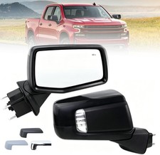 Right Passenger Side Mirror Compatible with 2019-2025 Chevy Silverado 1500 With