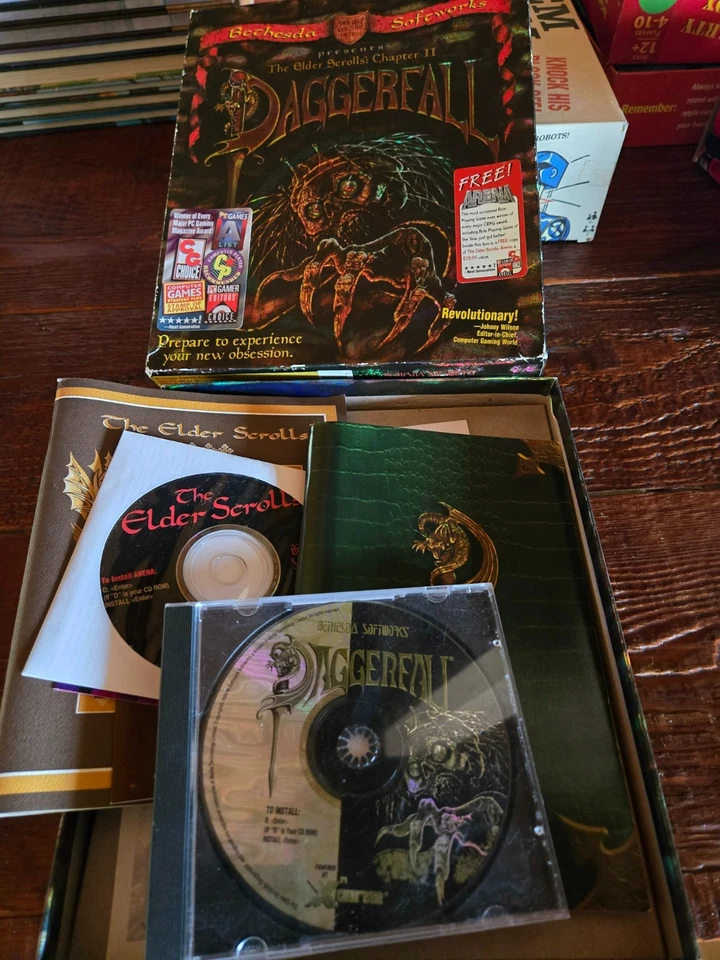 Elder Scrolls Chapter 2 Daggerfall PC DOS Windows 1996 COMPLETE ARENA RARE Box - Image 3 of 4