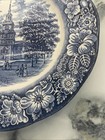 Liberty Blue Independence Hall Blue White 10" Dinner Plate — photo 3