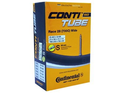 Fahrradschlauch Continental Race 28 Zoll Wide 25-622/32-630 Sclaverand-Ventil 60