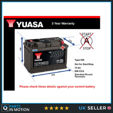 Battery fits CADILLAC CT6 ATS FLEETWOOD DEVILLE ALLANTE ELDORADO 096 New
