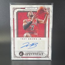 Troy Brown Jr. 2020-21 Panini Chronicles Apprentice Signatures Red Autograph