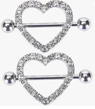 Surgical Stainless Steel Nipple Heart-shaped Jewelry
