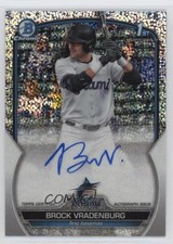 2023 Bowman Draft Sparkle Refractor 54/71 Brock Vradenburg #CDA-BV Auto uk2