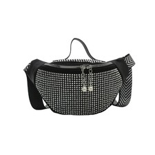 Shiny Rhinestones Crystal Waist Bag Fanny Pack for Women Girls Small Belt Bum...