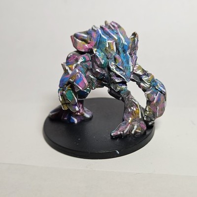 Large Prismatic Gem Golem Monster Miniature Painted DnD Dungeons Dragons D&D 