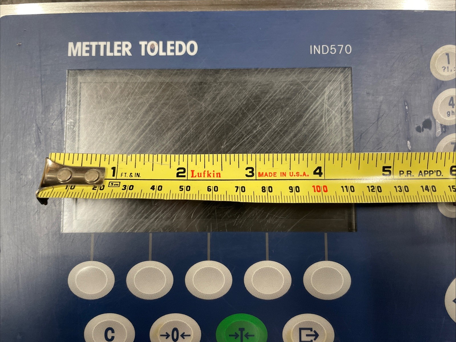 Working Mettler Toledo 4.5" Display Analog Scale Weighing Terminal IND570 Panel