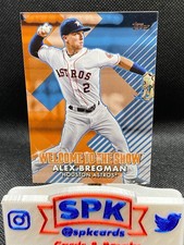 ALEX BREGMAN 2022 Topps Series 1 WELCOME TO THE SHOW BLUE PARALLEL ASTROS
