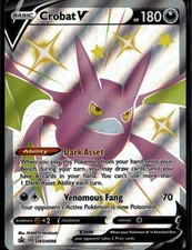 Carte promozionali Crobat V Promo SWSH Spada e Scudo SWSH098 Darkness Holo Pokemon Auto