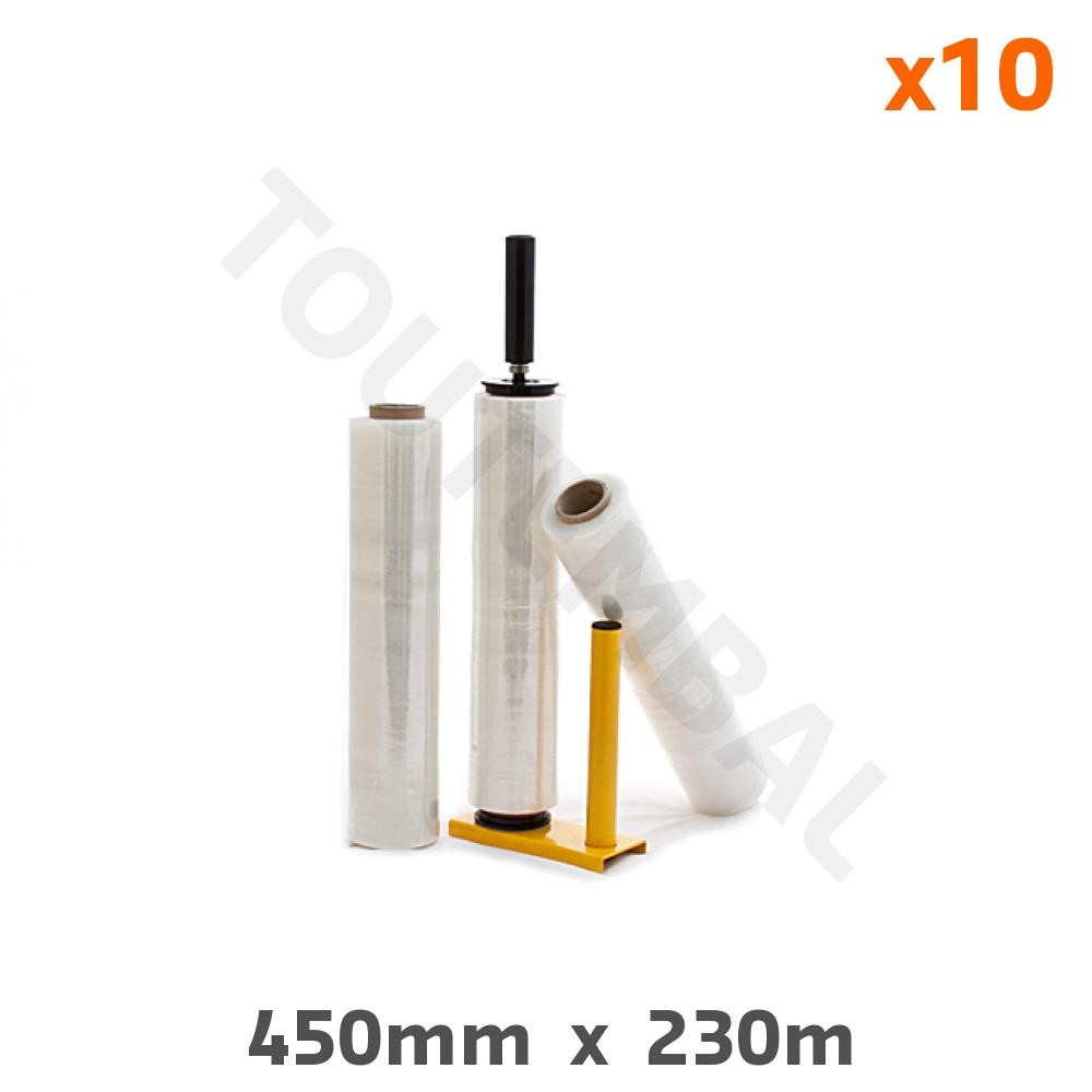Film plastique étirable 30µ pour protéger et filmer les colis lourds par 10