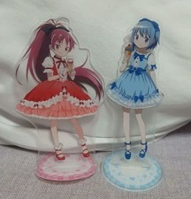 Puella Magi Madoka Magica Kyoko Sakura Sayaka Miki Acrylic Stand With Defects