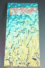 CBS Dichroic Glass coe 90 RB2 Granite on clear 2 x 4