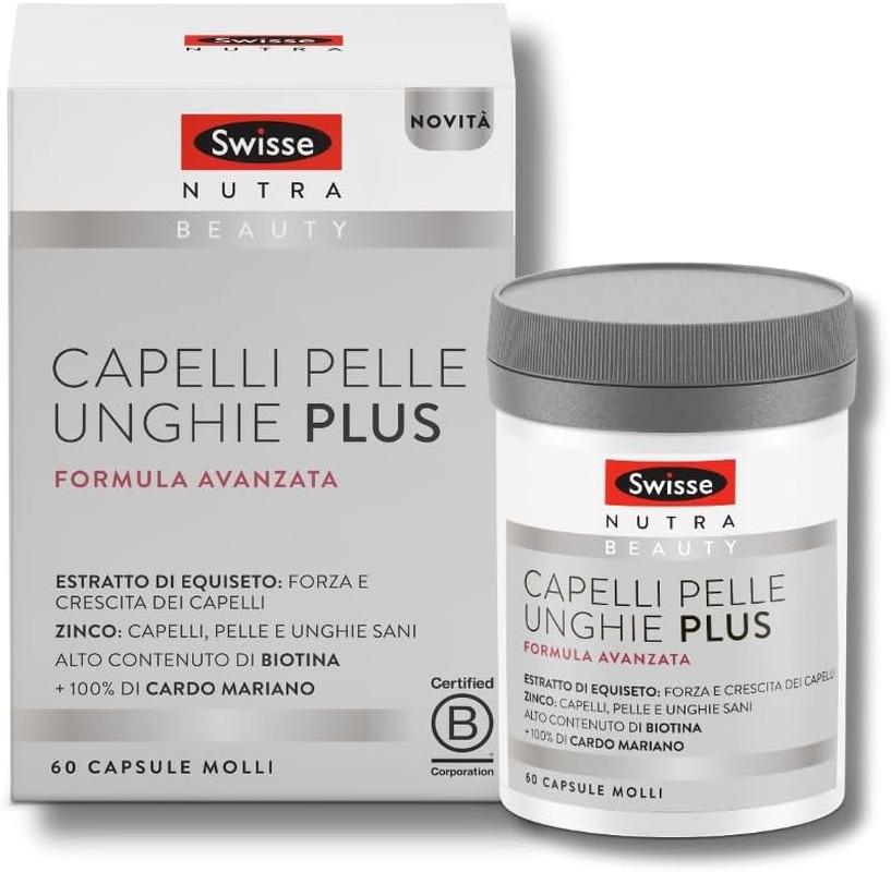 Swisse Capelli Pelle Unghie Plus - Integratore Alimentare 100 Compresse