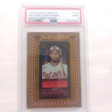 2024 ANTHONY SANTANDER ALLEN & GINTER MINI STAINED GLASS PSA 9