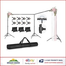 Versatile Black Backdrop Stand for Parties, Weddings, and Special Events