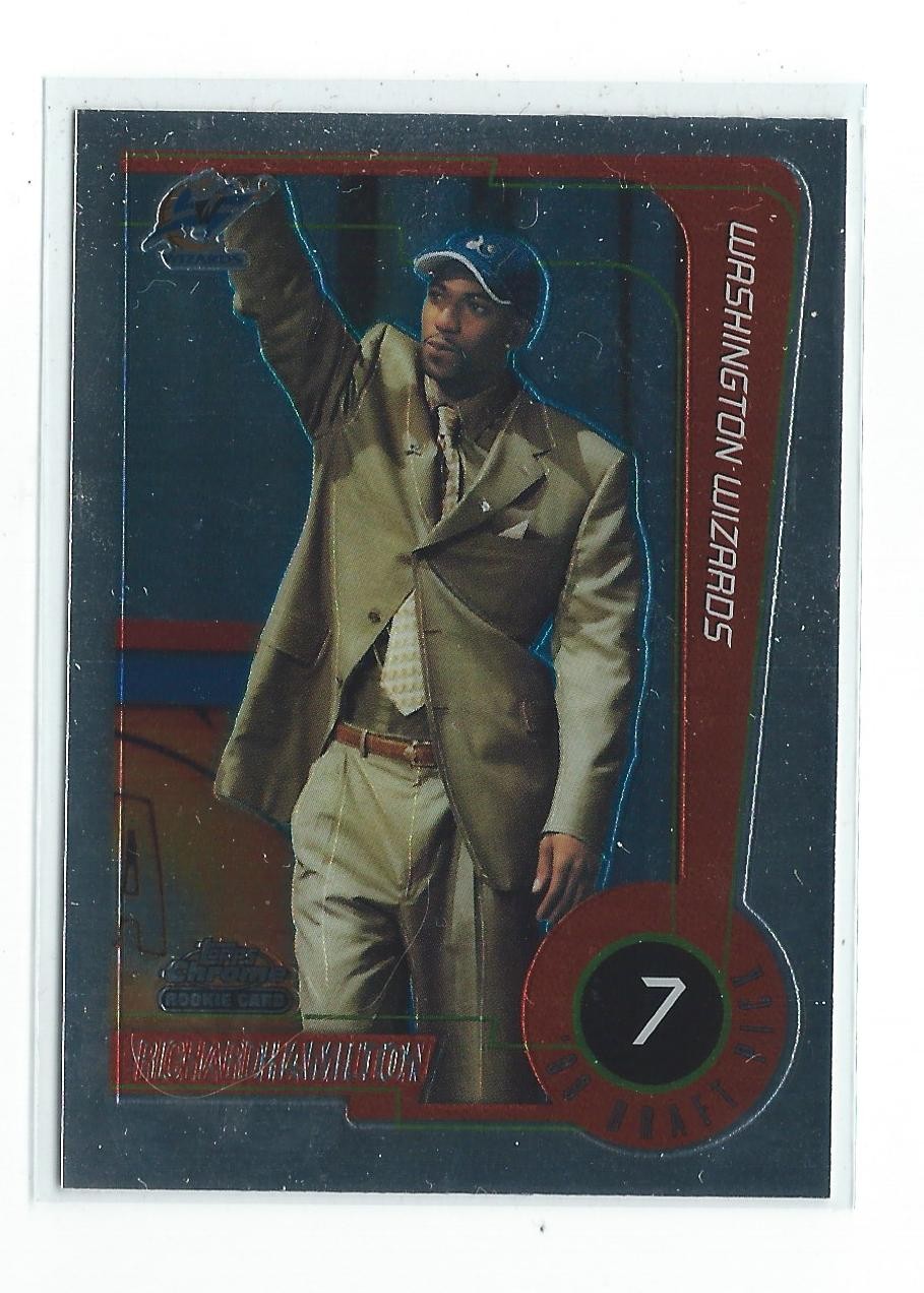1999-00 Topps Chrome #114 Richard Hamilton RC Rookie Wizards Pistons