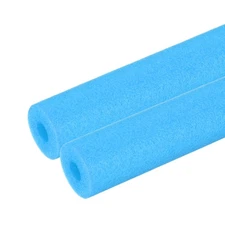 2Pcs 1/2"(12mm)IDx3.3FTx1.38" Pipe Insulation Foam Tube Pool Noodles Blue