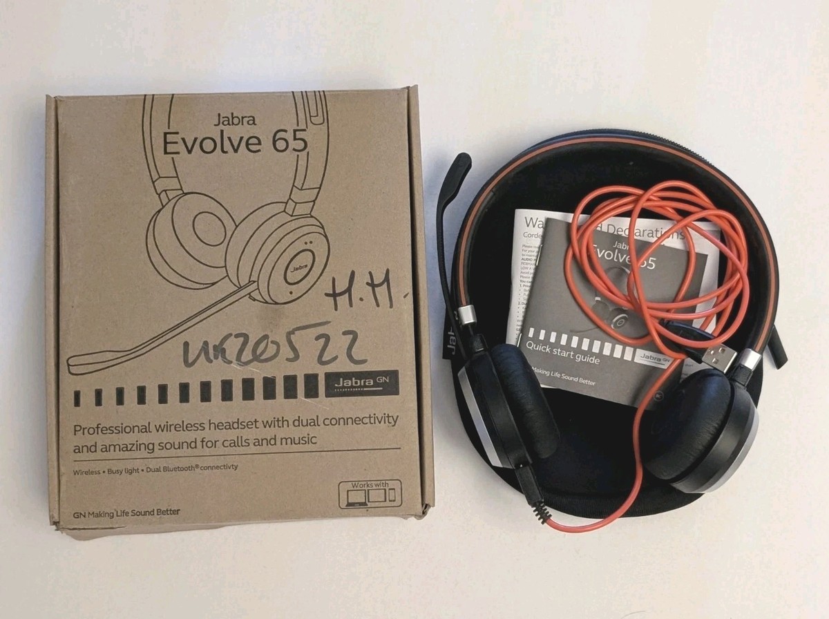 Jabra Evolve 65 Wireless Headset Stereo MS Link 370 USB