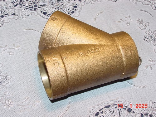 Nibco Sweat Fitting Cast Copper 2-inch fitting Y, Wye Fitting, 2" X 2" X 2" NEW!